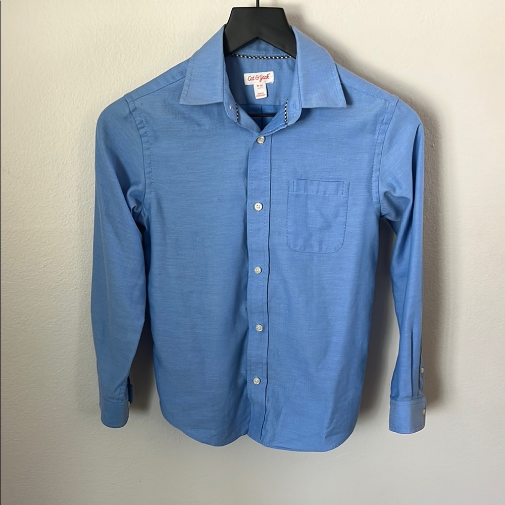 Cat & Jack Boys Blue Shirt- Size 8